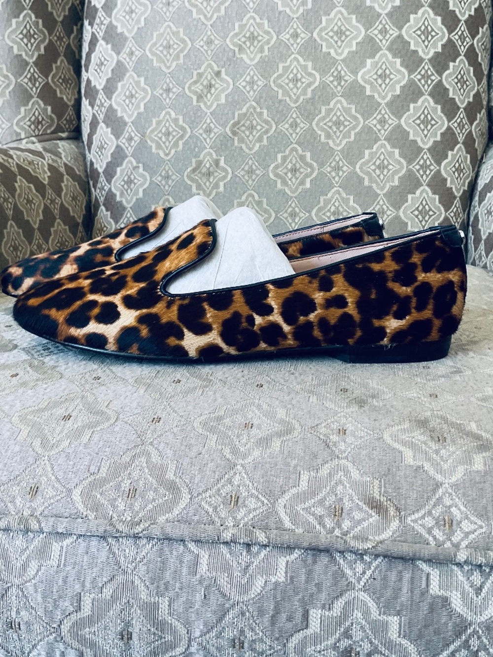 Taryn Rose Collection Leopard Calf Hair Loafers - Size 9 NEW - Picture 3 of 8